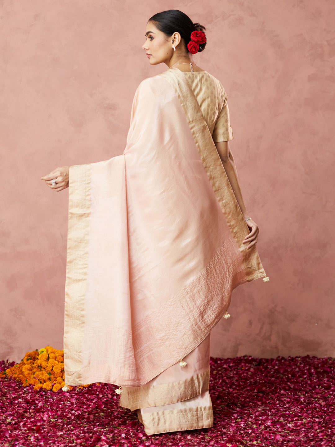 Elegant Ivory Silk Saree