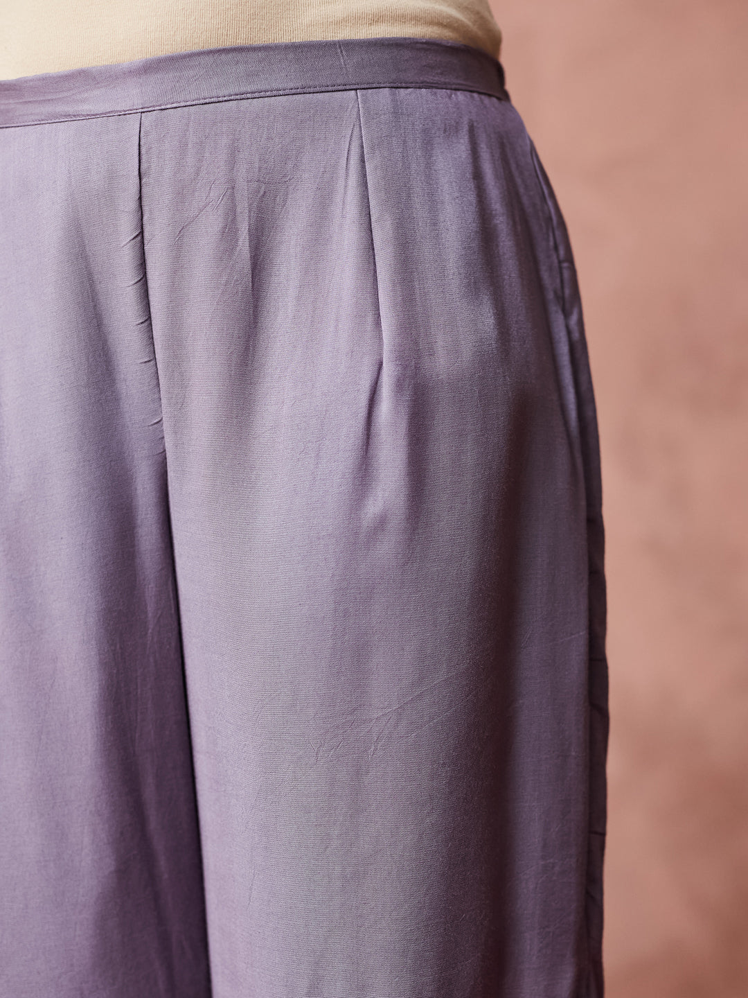 Lavender Elegance Hand work Palazzo Set with dupatta