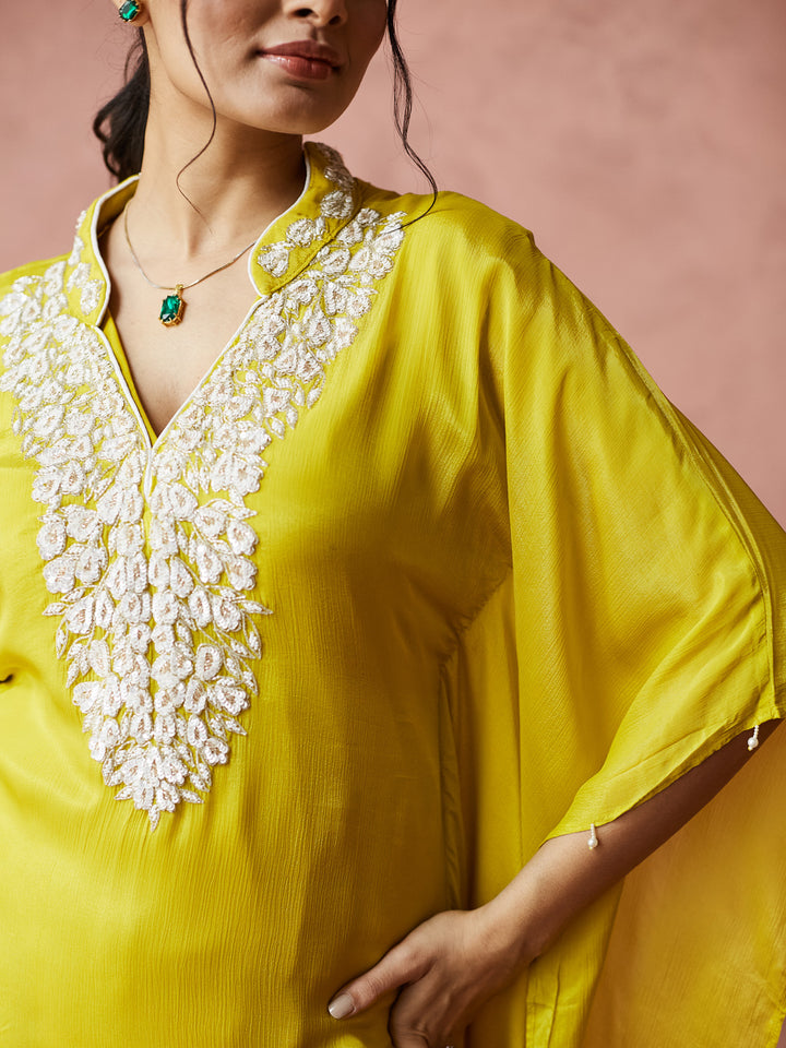 Sunshine Glow Embroidered Kurta Set