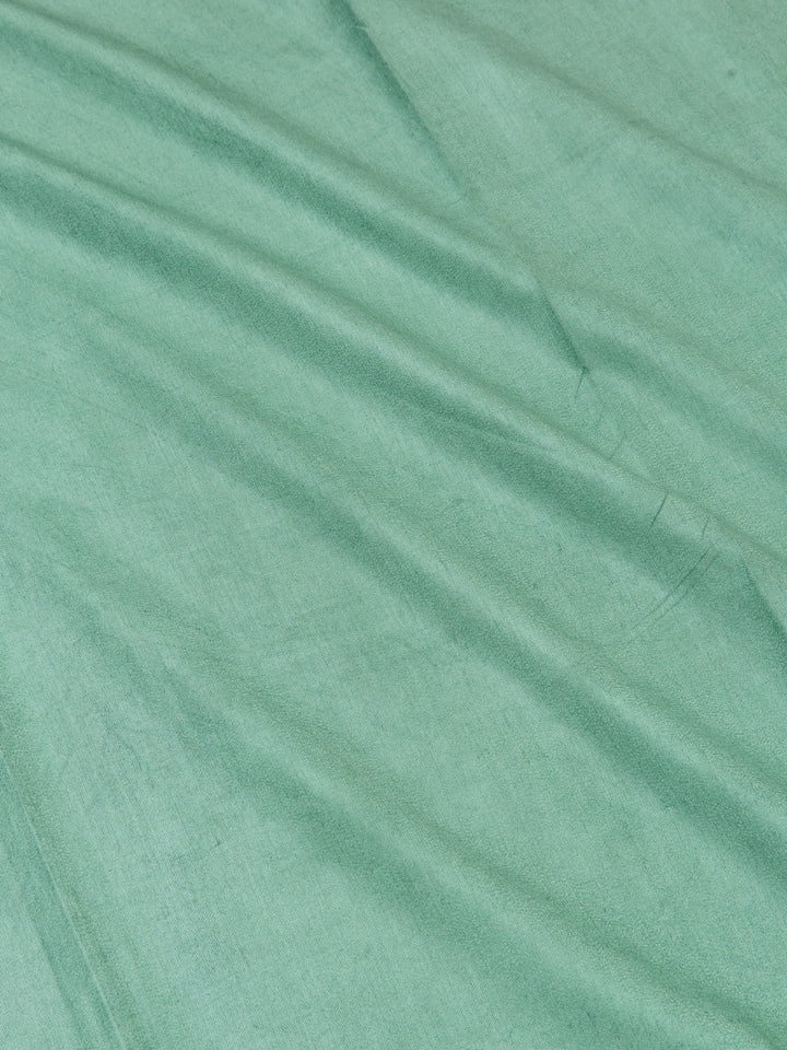 Green Banarasi Silk Unstitched suit