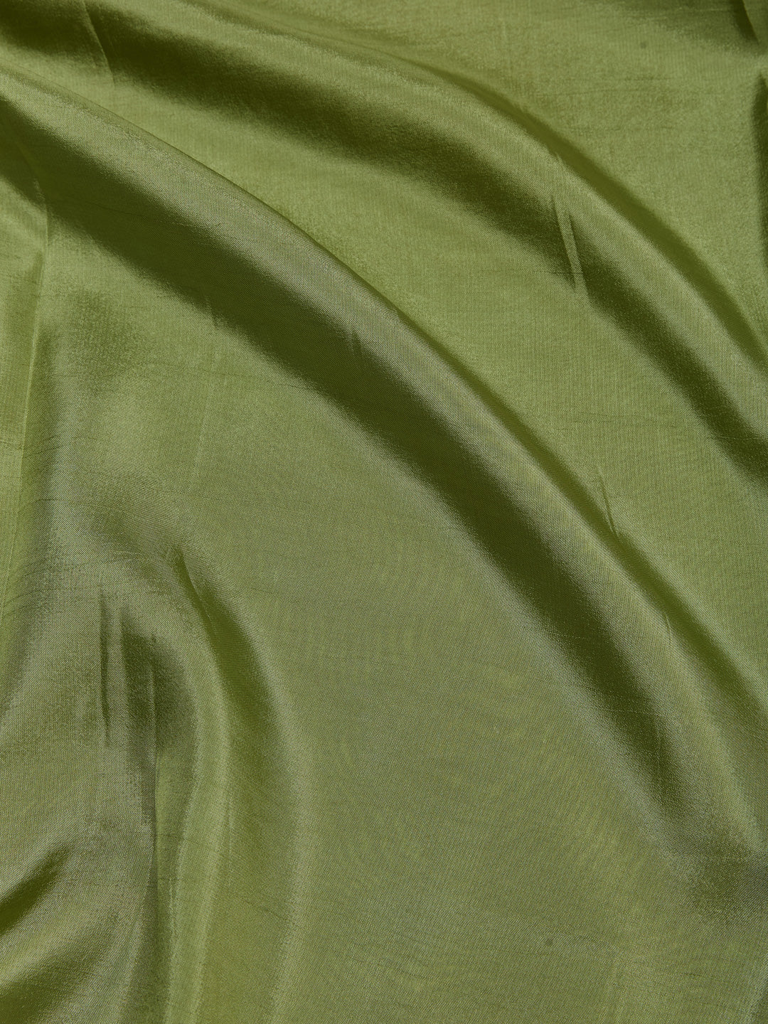 Olive Green Banarasi Silk Unstitched suit