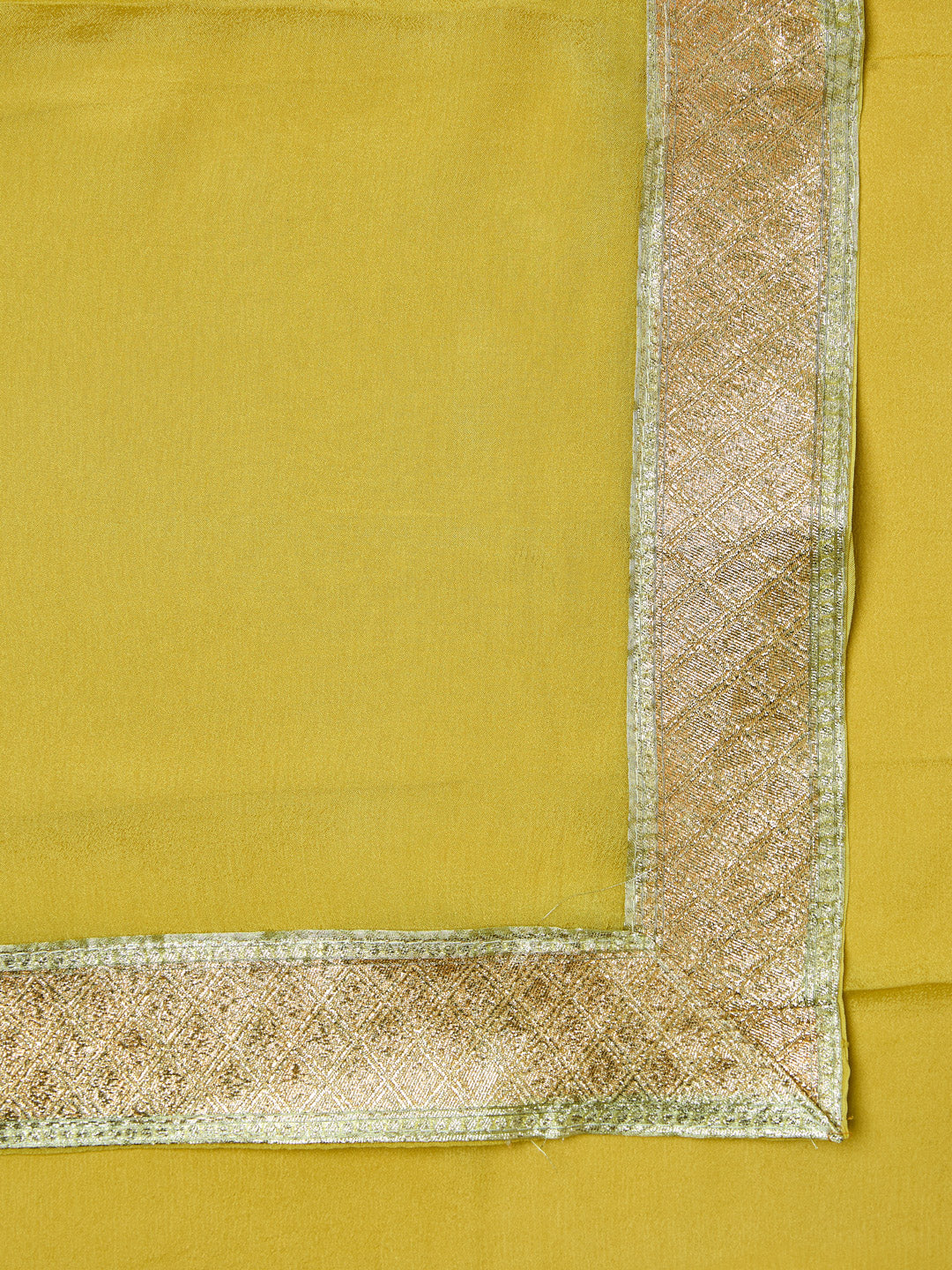 Radiant Yellow Banarasi unstitched suit
