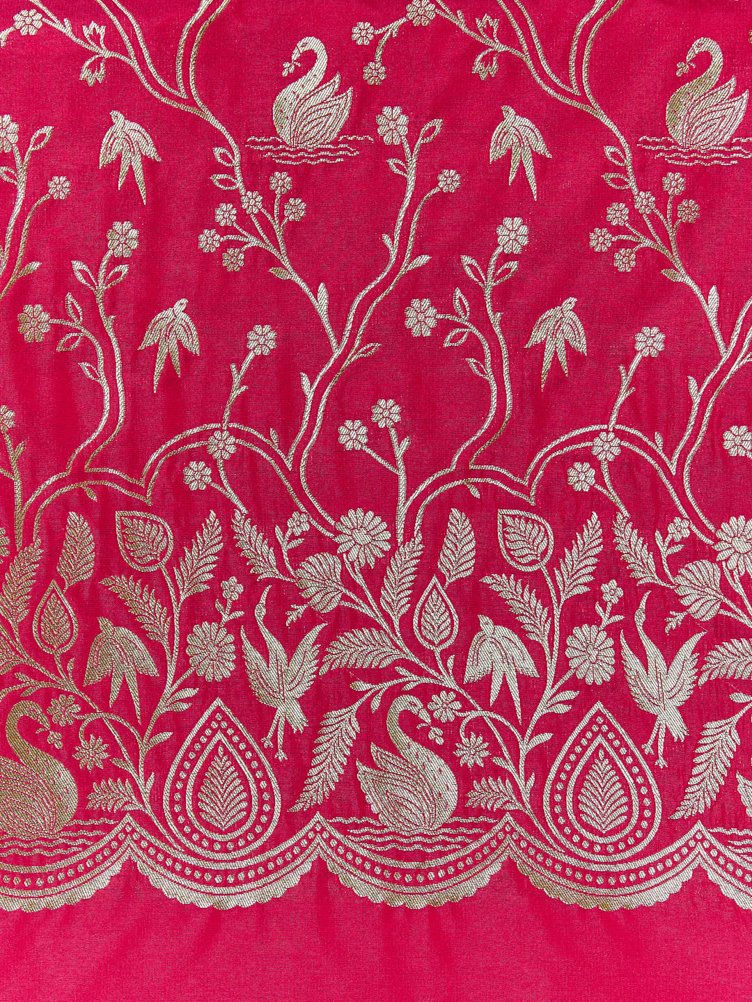Crimson Red Banarasi Unstitched suit