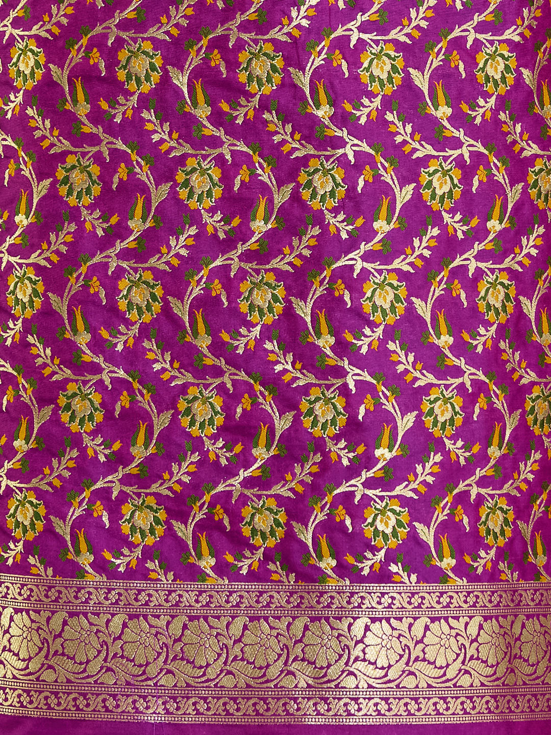 Majestic Purple Banarasi Silk Suit Set with Golden Weave