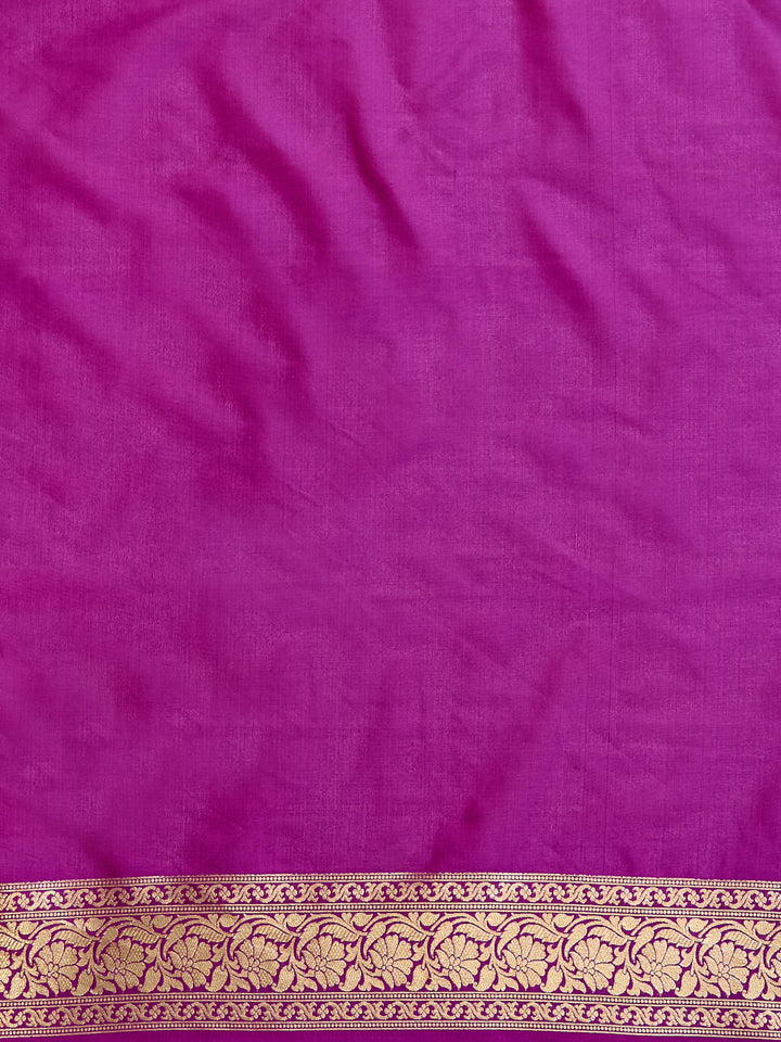Majestic Purple Banarasi Silk Suit Set with Golden Weave