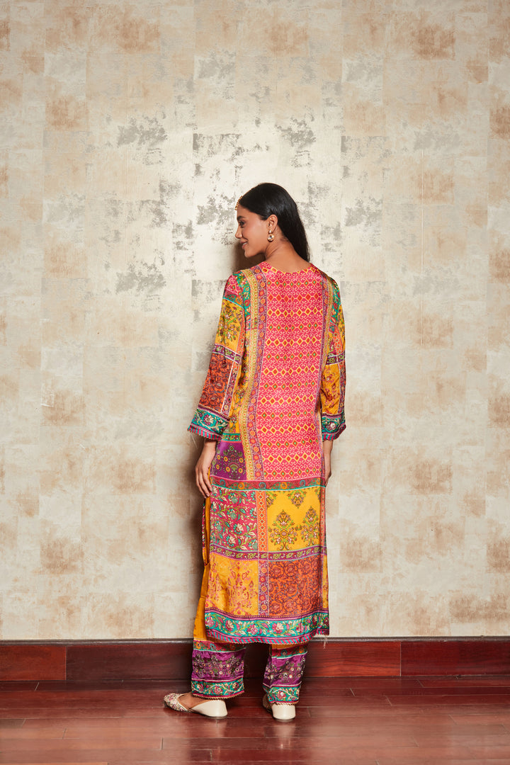 MIRROR EMBROIDERED SHARARA SET WITH DUPATTA