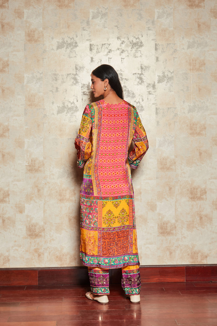 MIRROR EMBROIDERED SHARARA SET WITH DUPATTA